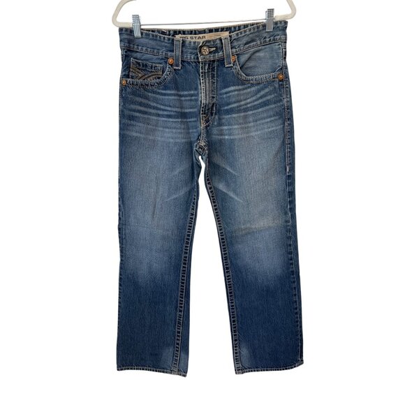 Big Star Pioneer Bootcut Jeans Size 33R Blue Medium Wash Denim Cowboy Retro Y2K - Picture 1 of 9
